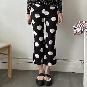 Italian Brand Cropped Polka Dot Trousers